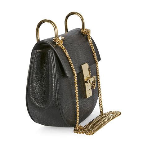 Chloe Mini Drew Calfskin Leather Shoulder Bag 